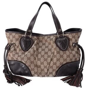 Gucci Small Tribeca Tote GG Canvas Brown Beige